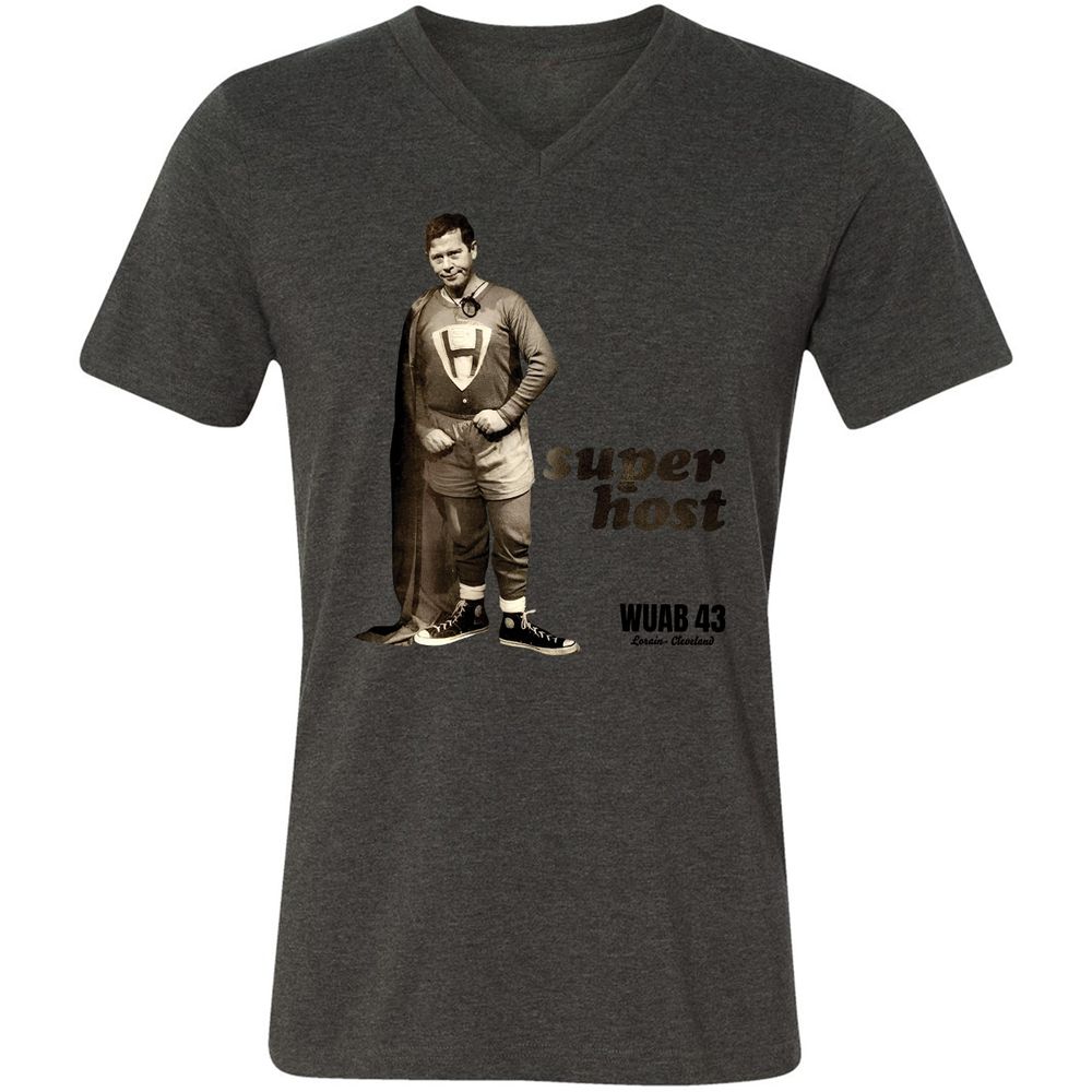 Unisex V-Neck T-Shirt - 6CX6GU6E - Dark Grey Heather - 8