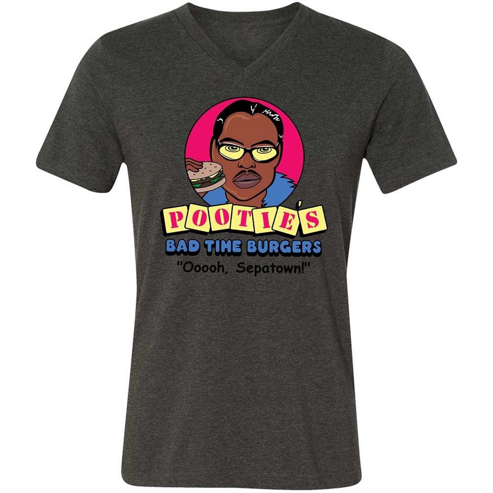 Pootie's Bad Time Burgers - Dark Grey Heather - 8