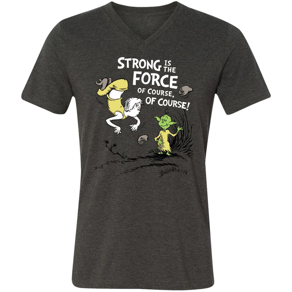 Unisex V-Neck T-Shirt - LK5N721B - Dark Grey Heather - 8