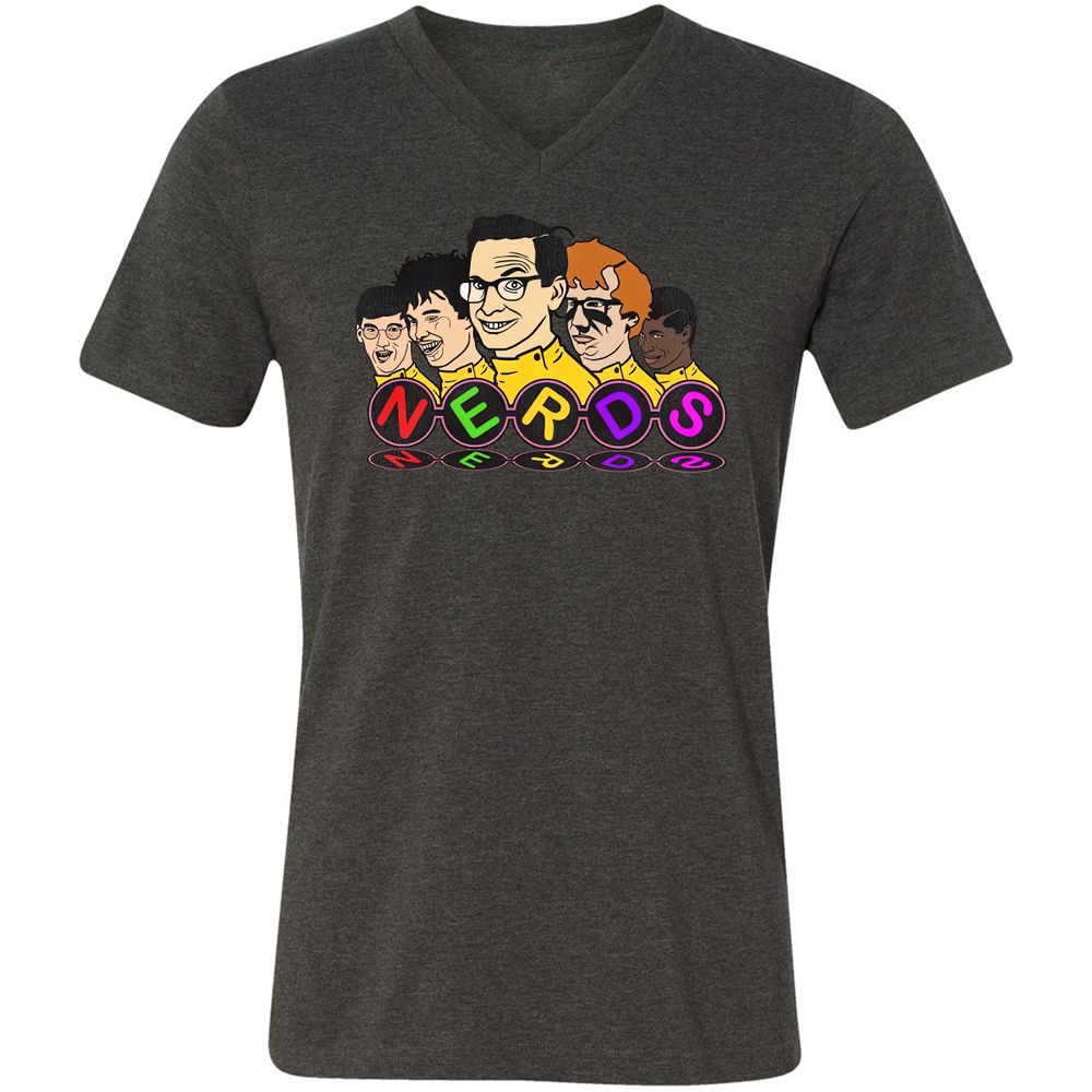 Unisex V-Neck T-Shirt - 72EFL3T2 - Dark Grey Heather - 8