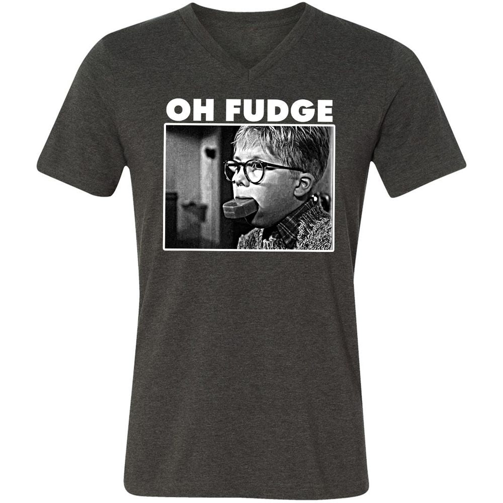Unisex V-Neck T-Shirt - CSLE968Y - Dark Grey Heather - 8