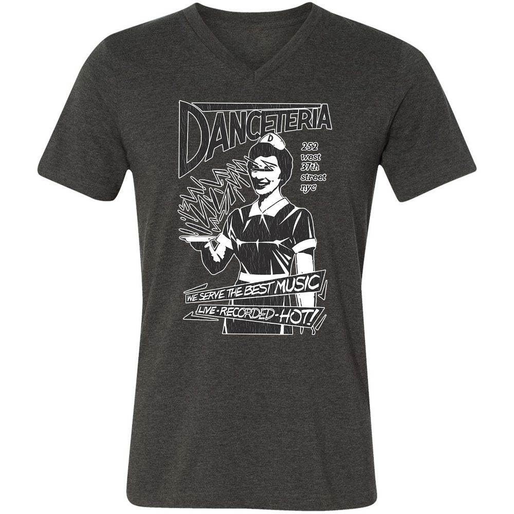Unisex V-Neck T-Shirt - S95XHMPV - Dark Grey Heather - 8