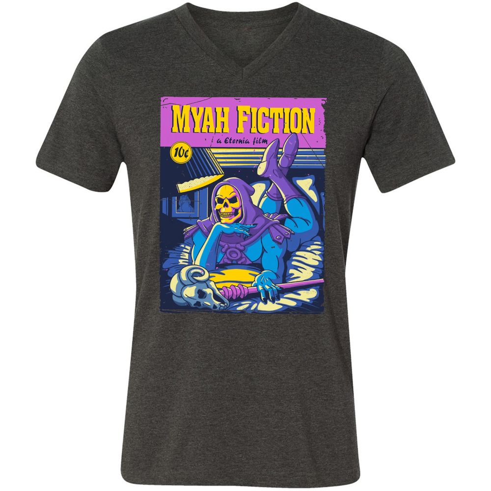 Unisex V-Neck T-Shirt - VN1P7GKV - Dark Grey Heather - 8