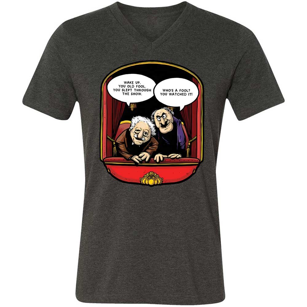 Statler and Waldorf (Wake Up) - Dark Grey Heather - 8
