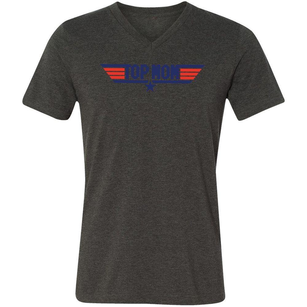 Unisex V-Neck T-Shirt - 3HX2CGGQ - Dark Grey Heather - 8