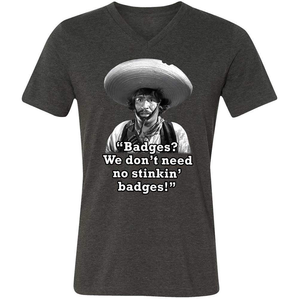 We don't need no stinkin' badges - Dark Grey Heather - 8