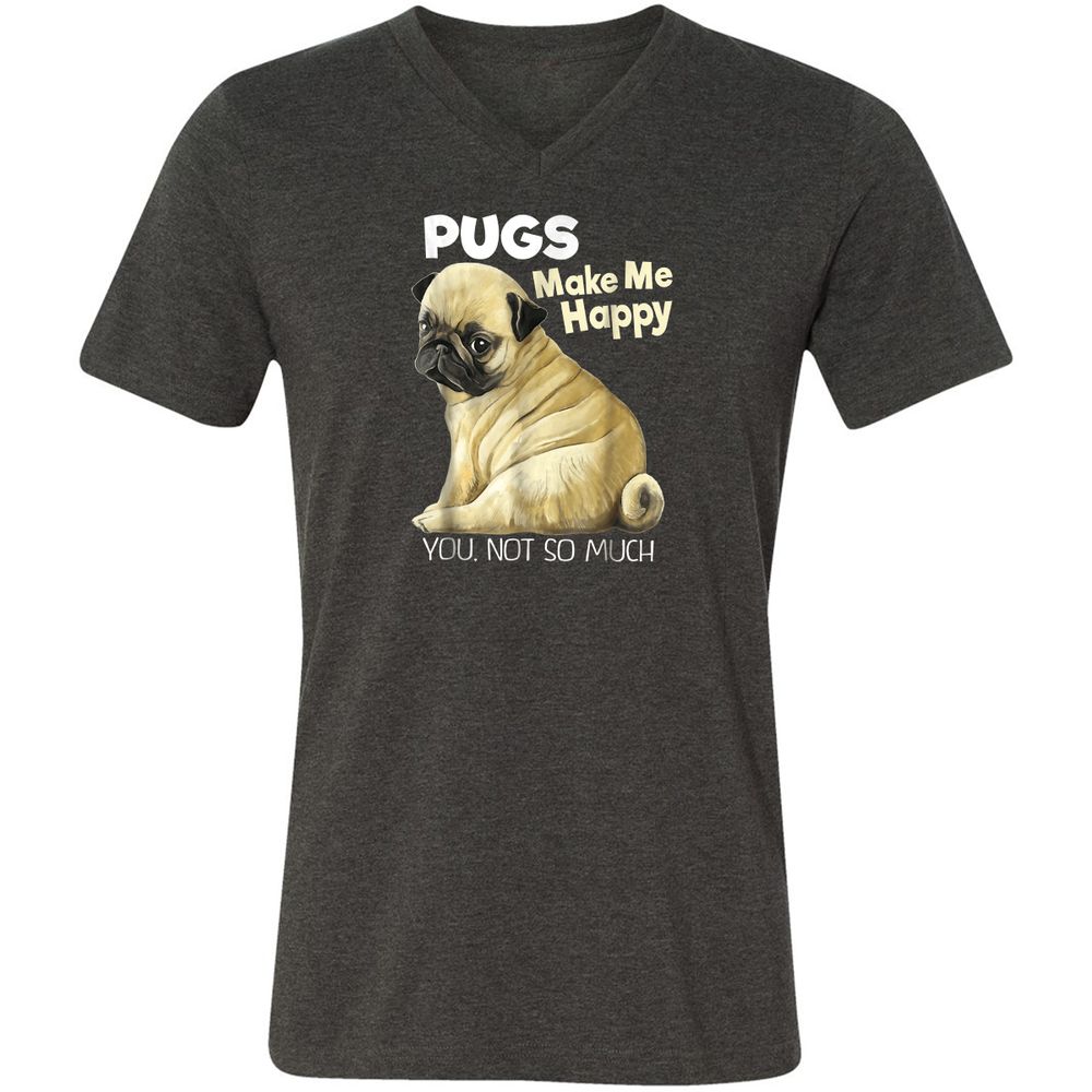 Unisex V-Neck T-Shirt - 23DFX8YW - Dark Grey Heather - 8