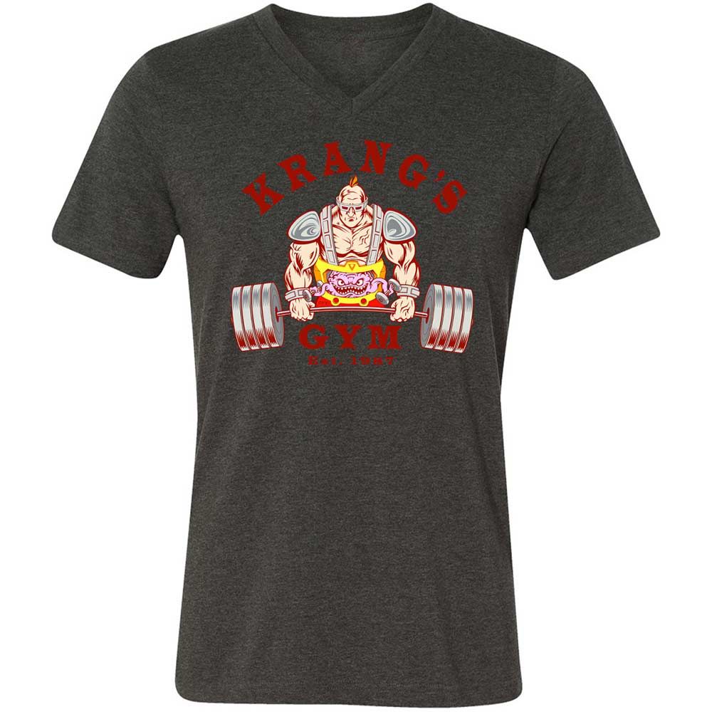 Unisex V-Neck T-Shirt - AM3SA4AU - Dark Grey Heather - 8