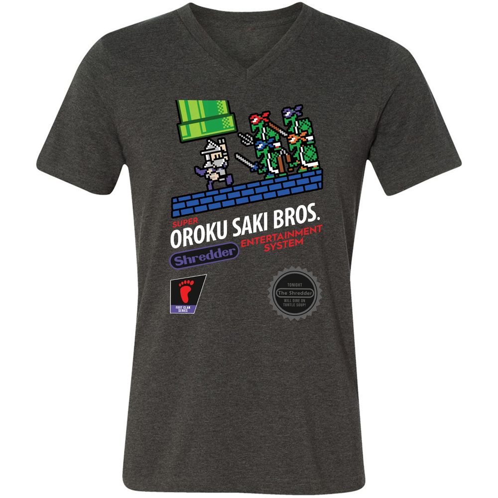 Unisex V-Neck T-Shirt - GQ11JWZG - Dark Grey Heather - 8