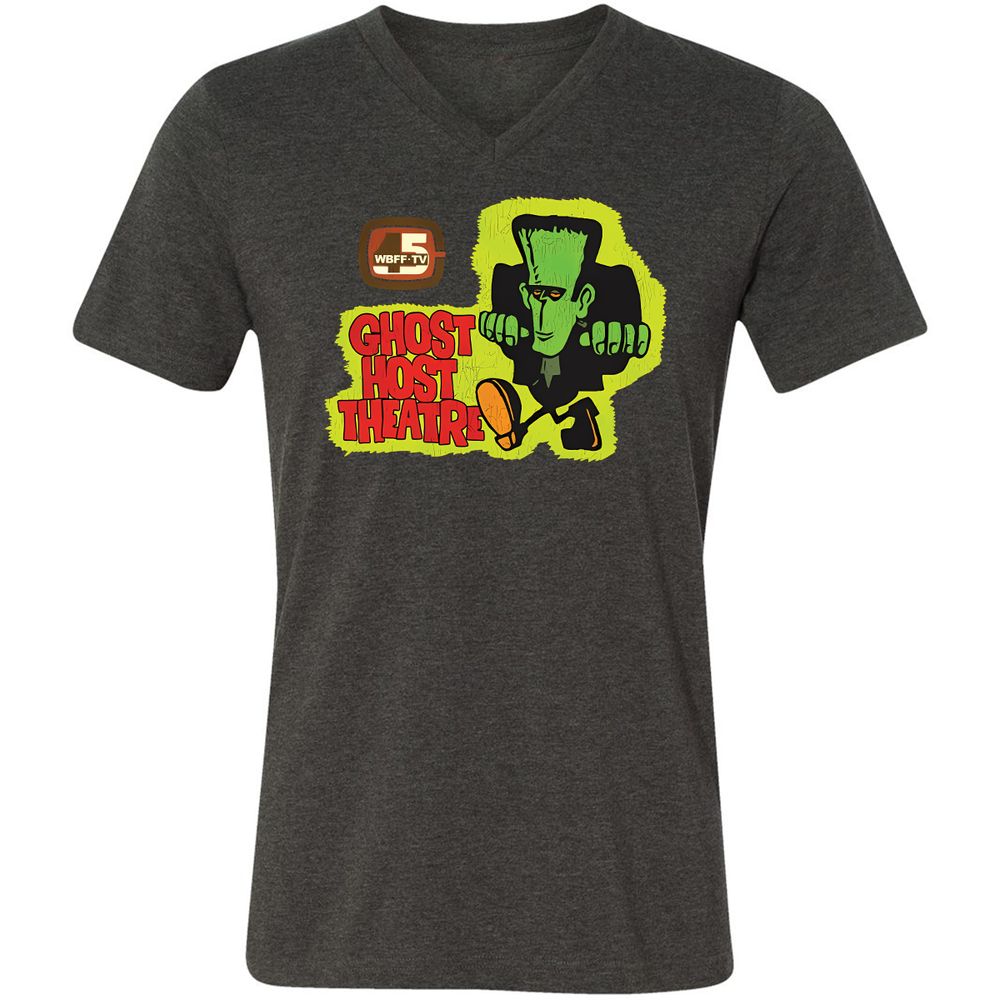 Unisex V-Neck T-Shirt - R1Z1YARD - Dark Grey Heather - 8