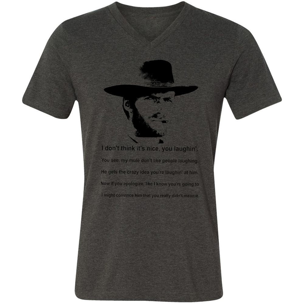 Clint Eastwood Mule Quote - Dark Grey Heather - 8