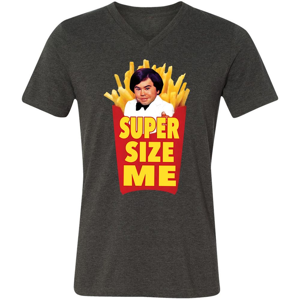 Unisex V-Neck T-Shirt - GB1YZVCN - Dark Grey Heather - 8