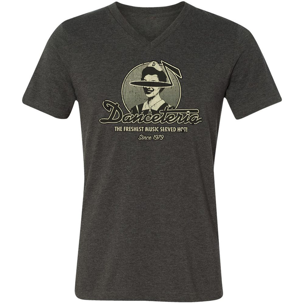 Unisex V-Neck T-Shirt - ZYTFCQ9L - Dark Grey Heather - 8