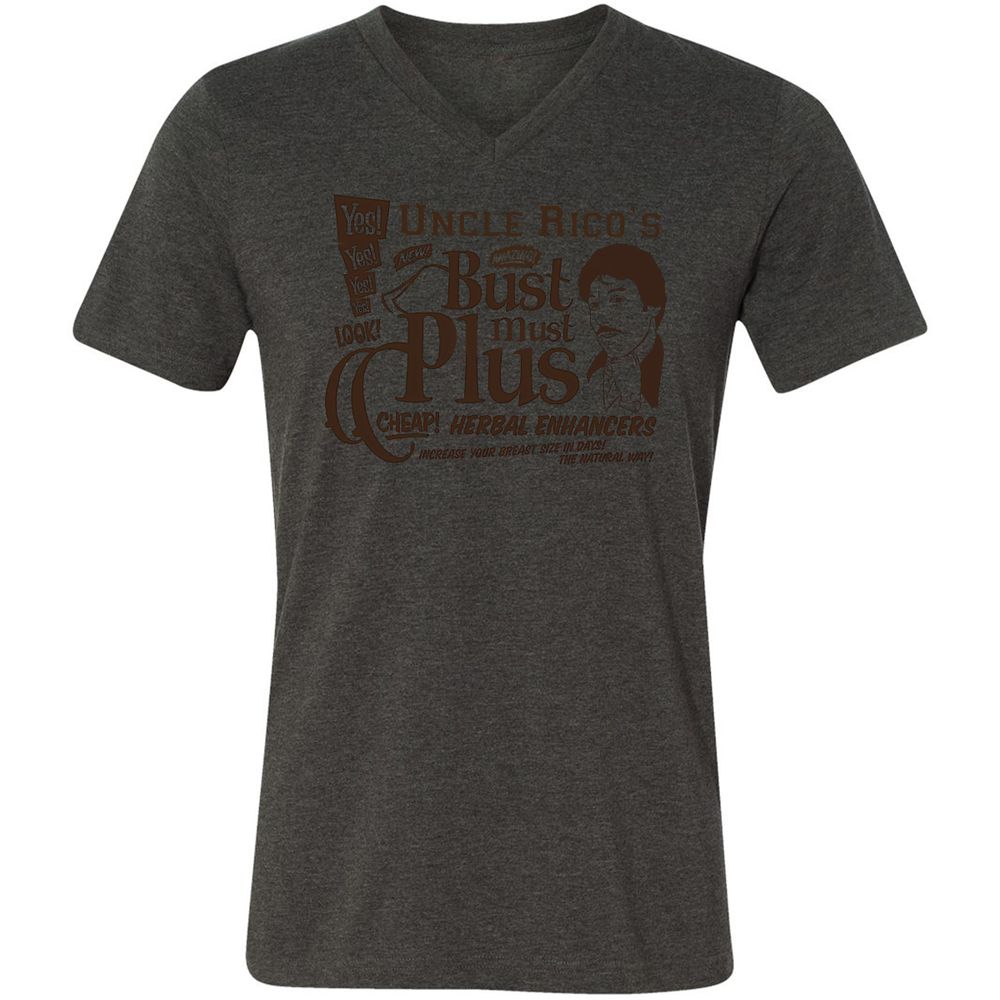 Unisex V-Neck T-Shirt - HGAUQ1ZV - Dark Grey Heather - 8