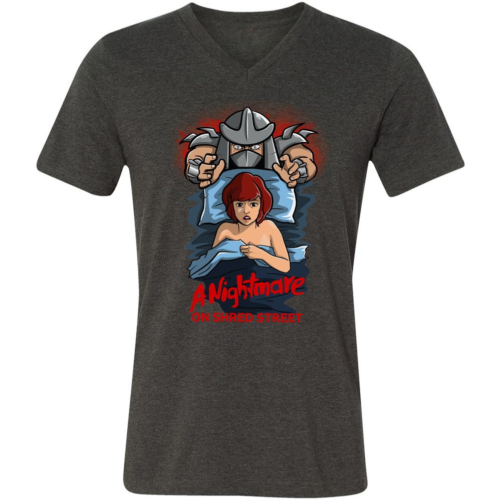 Unisex V-Neck T-Shirt - QJRTN22J - Dark Grey Heather - 8