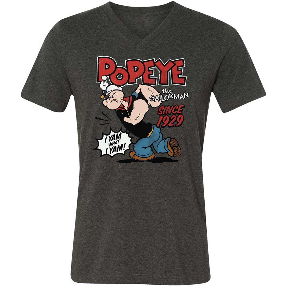 Unisex V-Neck T-Shirt - VTB7XSS7 - Dark Grey Heather - 8