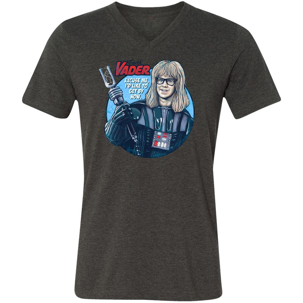 Unisex V-Neck T-Shirt - BNRZ8ML8 - Dark Grey Heather - 8