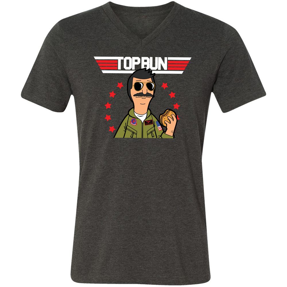 Unisex V-Neck T-Shirt - TTMWXTPD - Dark Grey Heather - 8