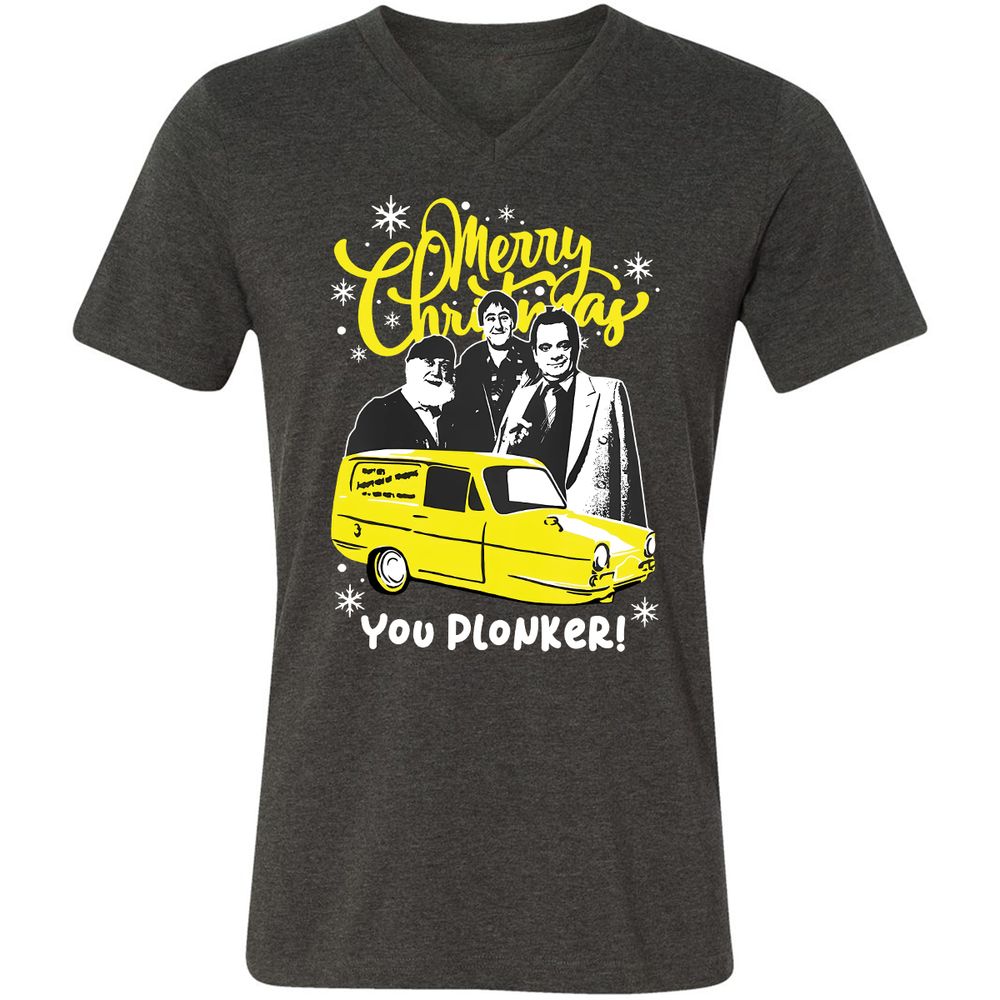 Unisex V-Neck T-Shirt - 87FGAWPW - Dark Grey Heather - 8