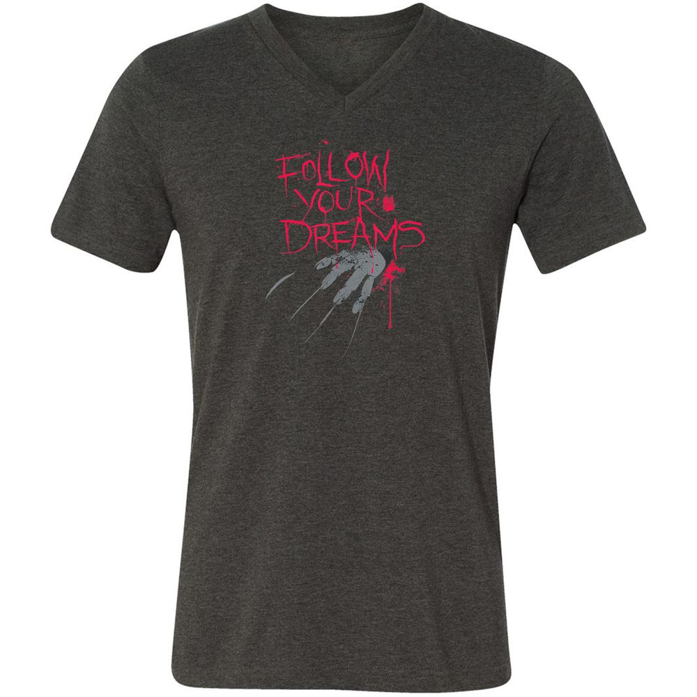 Unisex V-Neck T-Shirt - L1VKGMQK - Dark Grey Heather - 8