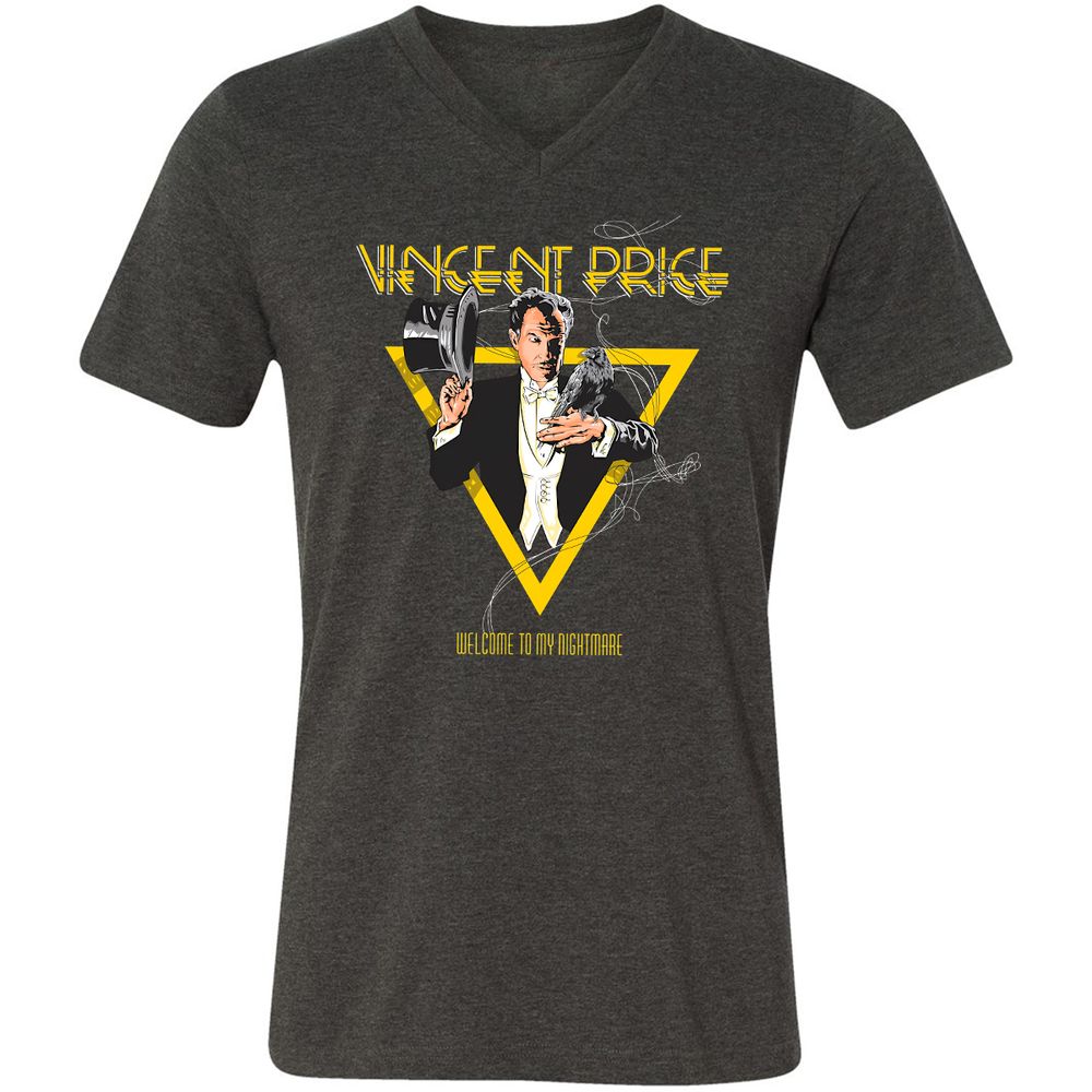 Unisex V-Neck T-Shirt - K8RSXQXG - Dark Grey Heather - 8