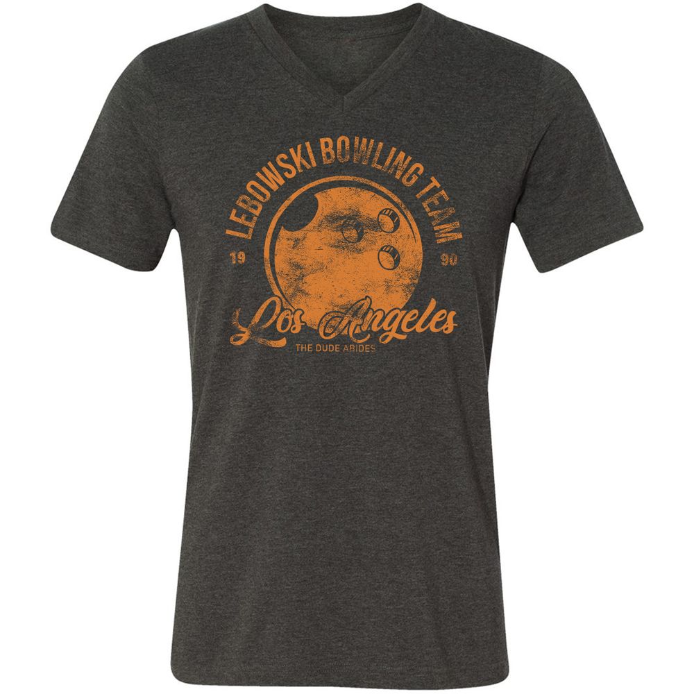 Unisex V-Neck T-Shirt - XC3E8VCH - Dark Grey Heather - 8