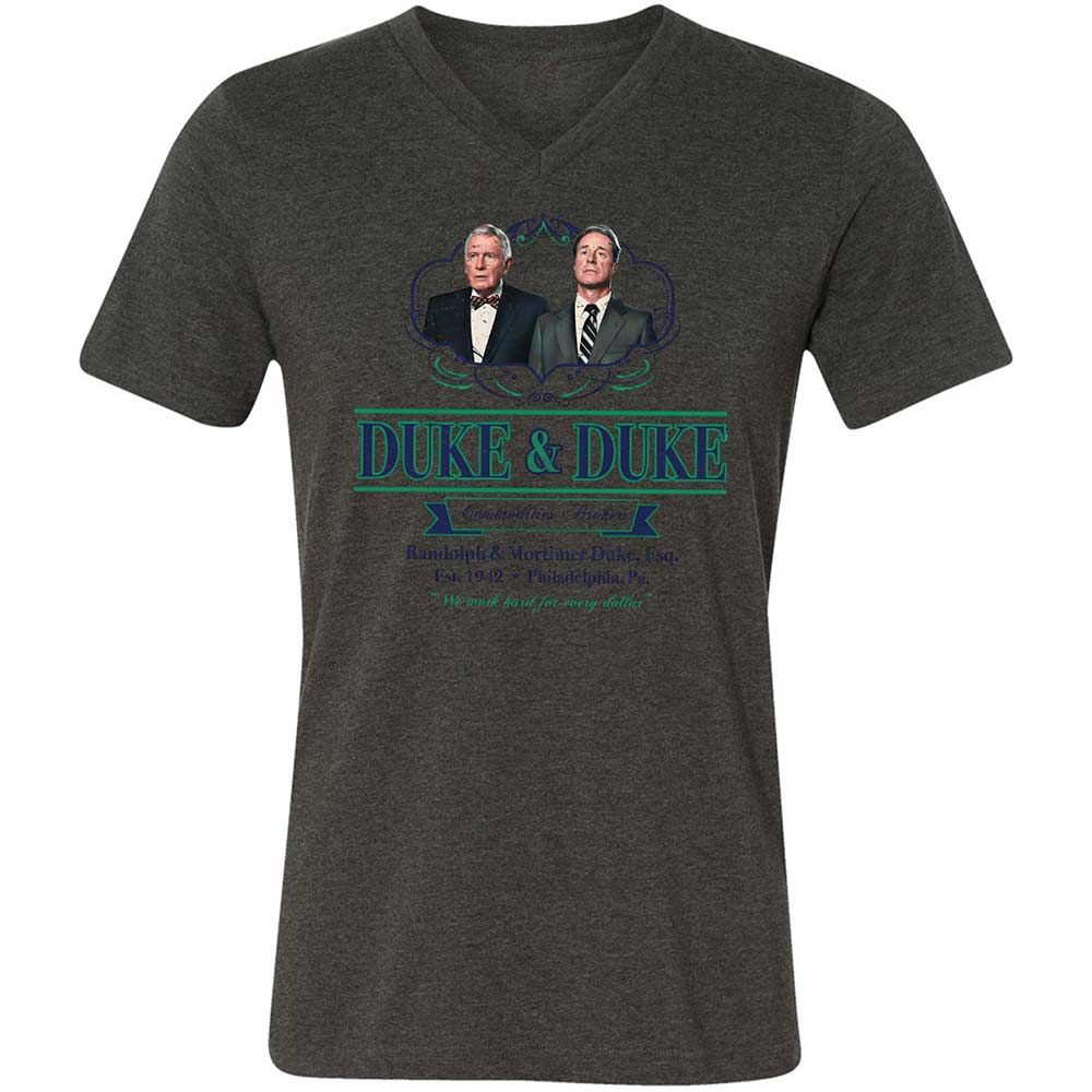 Unisex V-Neck T-Shirt - L7579SH3 - Dark Grey Heather - 8