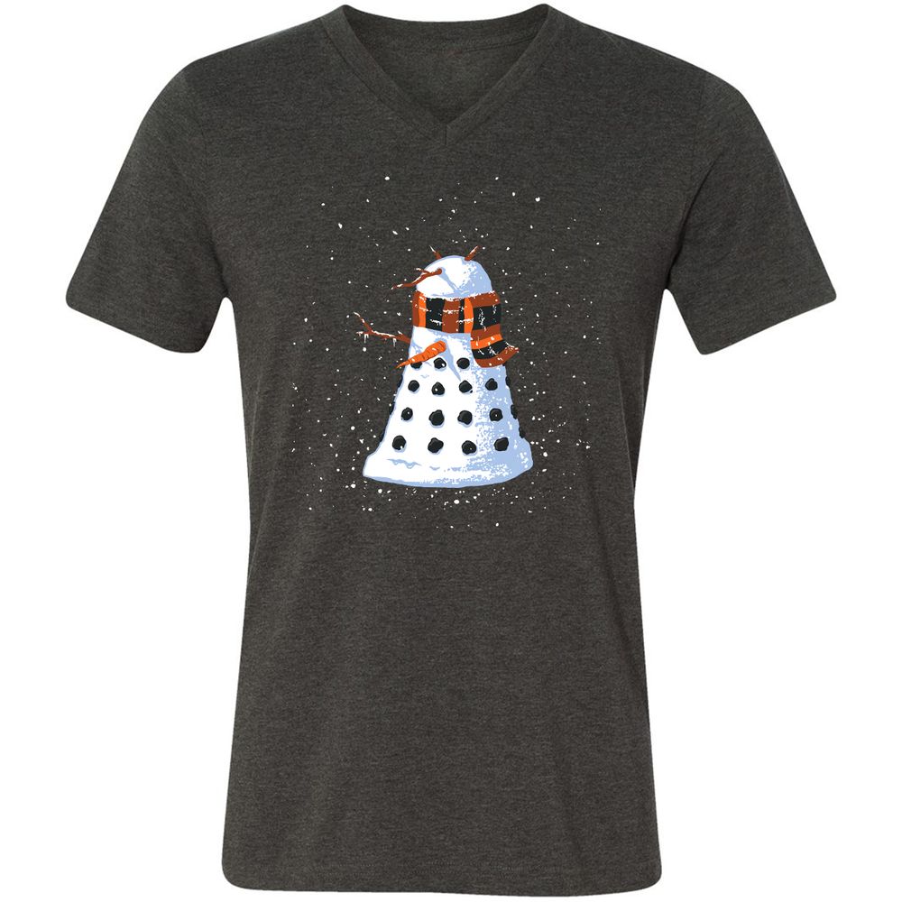 Unisex V-Neck T-Shirt - RRLM7KML - Dark Grey Heather - 8