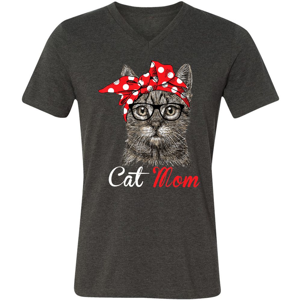 Unisex V-Neck T-Shirt - S22XK3S3 - Dark Grey Heather - 8