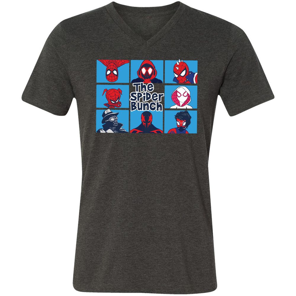 Unisex V-Neck T-Shirt - WPMMG1TW - Dark Grey Heather - 8