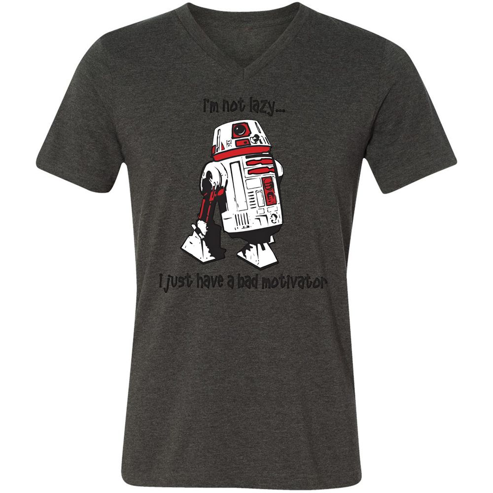 Unisex V-Neck T-Shirt - FC62ND4J - Dark Grey Heather - 8