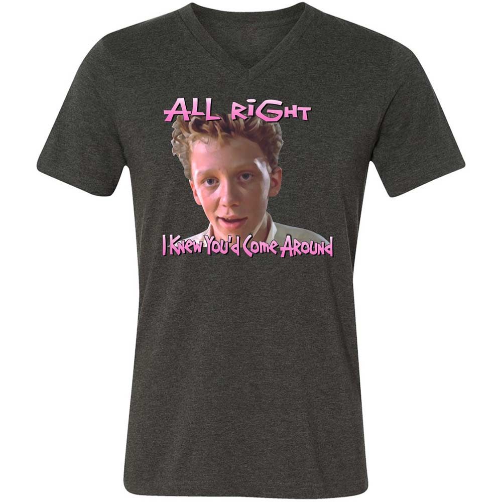 Unisex V-Neck T-Shirt - PSEPN4ZE - Dark Grey Heather - 8