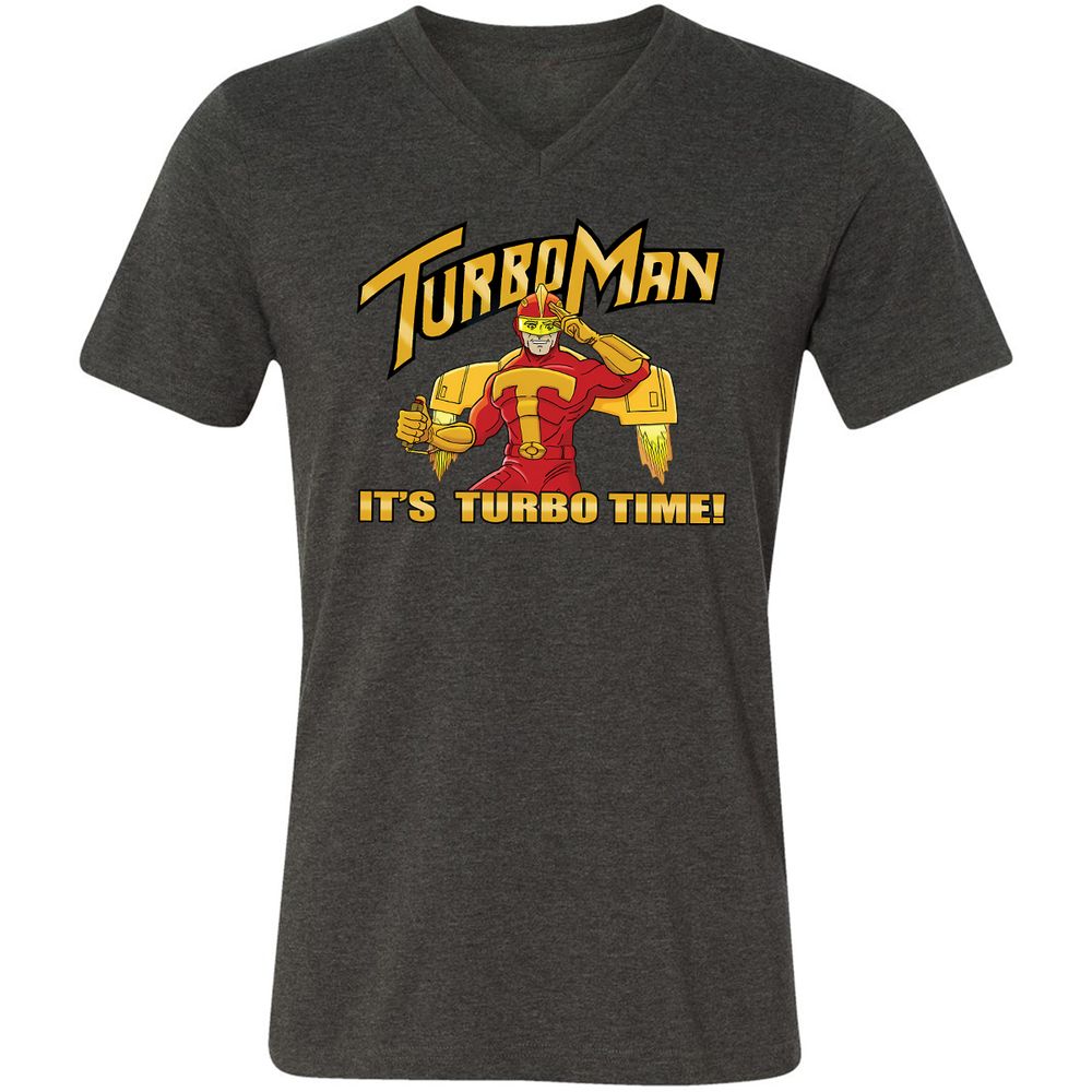 Unisex V-Neck T-Shirt - YMEVHH78 - Dark Grey Heather - 8
