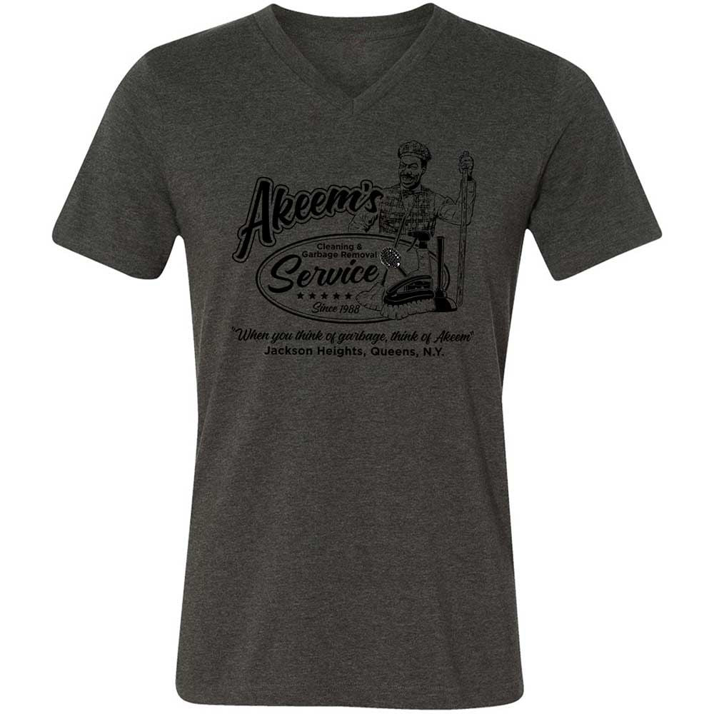 Unisex V-Neck T-Shirt - Q2JNT3ZA - Dark Grey Heather - 8
