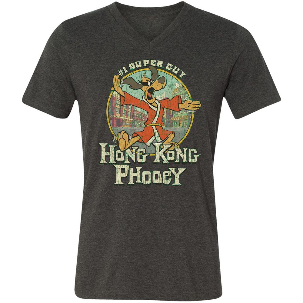 Unisex V-Neck T-Shirt - JEVKKG29 - Dark Grey Heather - 8