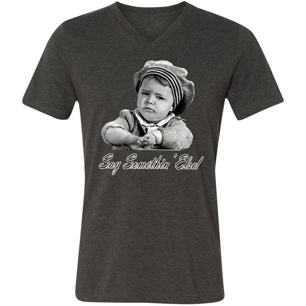 Unisex V-Neck T-Shirt - P1N87MQT - Dark Grey Heather - 8