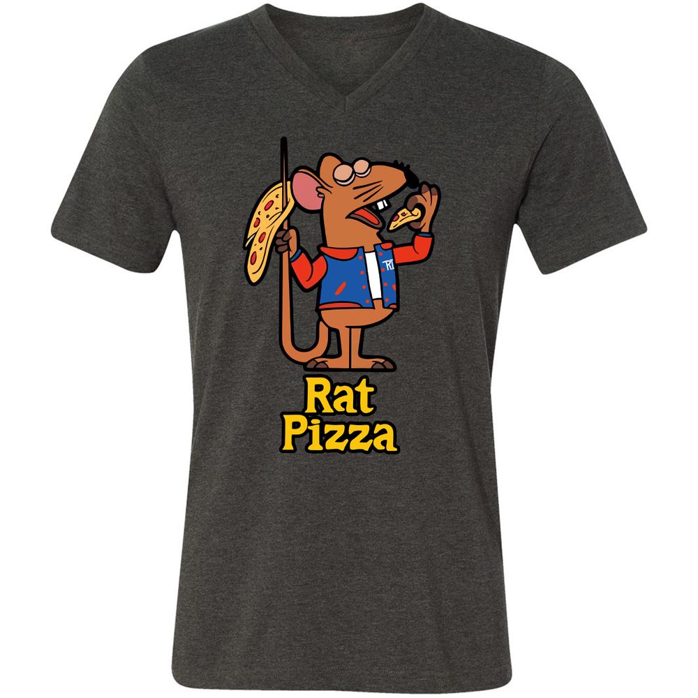 Unisex V-Neck T-Shirt - JKAQKS1X - Dark Grey Heather - 8