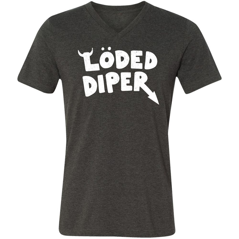 Unisex V-Neck T-Shirt - 1TWPBP3G - Dark Grey Heather - 8