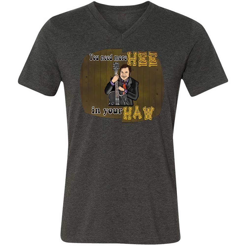 Unisex V-Neck T-Shirt - 3YR5NY3S - Dark Grey Heather - 8