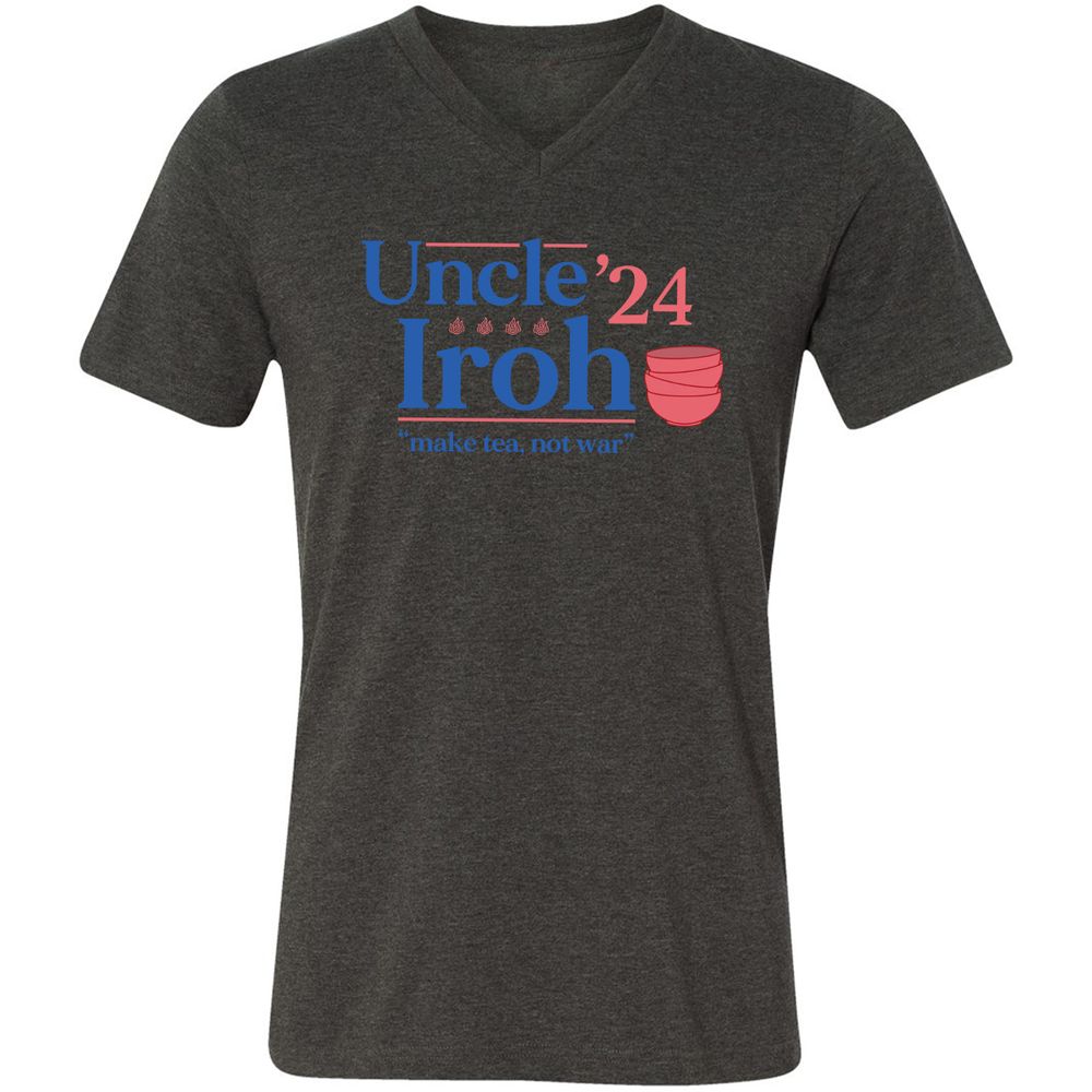 Unisex V-Neck T-Shirt - HD4A2TE2 - Dark Grey Heather - 8