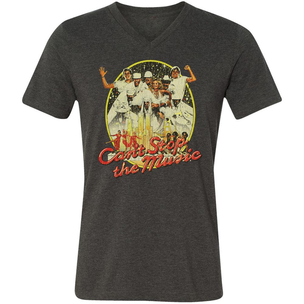 Unisex V-Neck T-Shirt - K2R1GJRP - Dark Grey Heather - 8