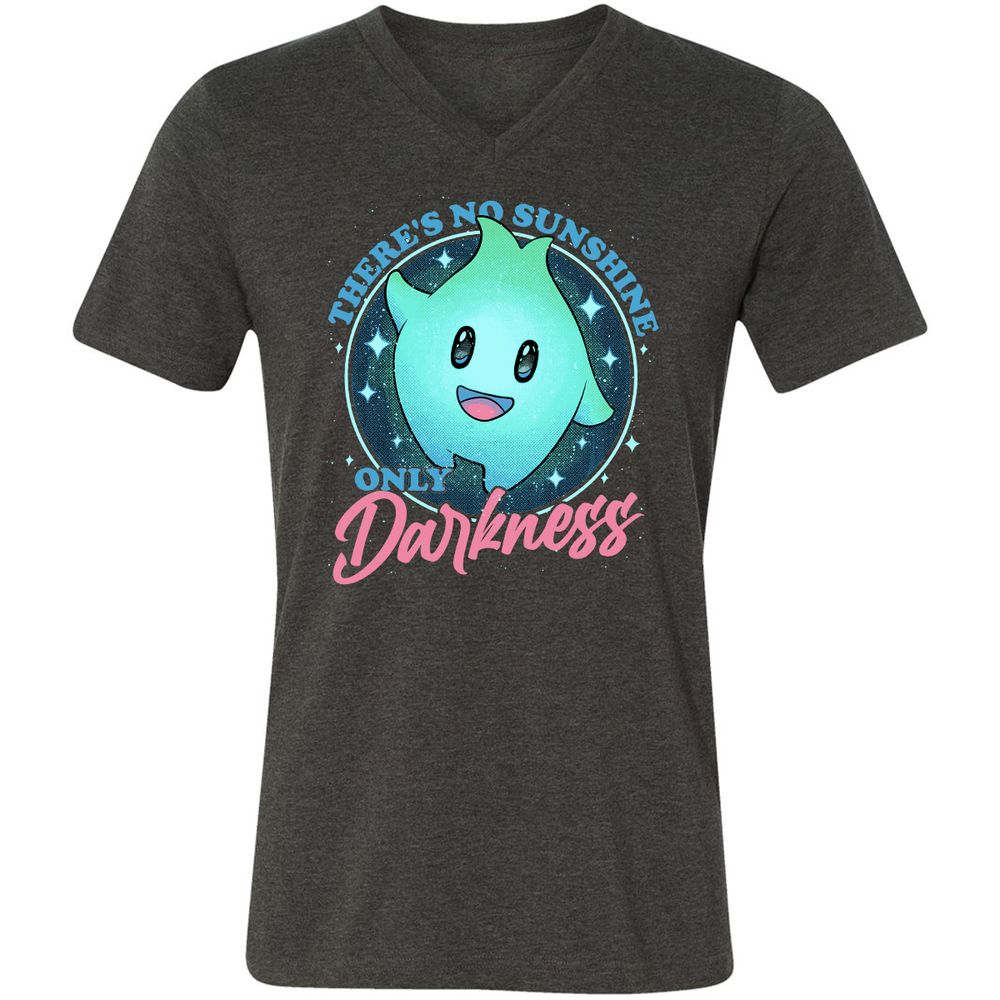 Unisex V-Neck T-Shirt - L6FCQWUF - Dark Grey Heather - 8
