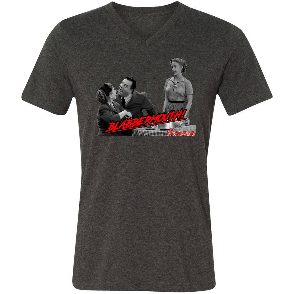 Unisex V-Neck T-Shirt - SEV29JN2 - Dark Grey Heather - 8