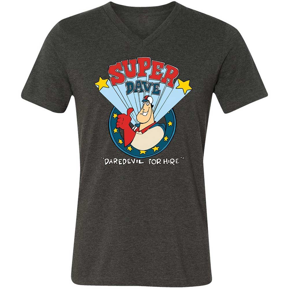 Unisex V-Neck T-Shirt - FYNT338N - Dark Grey Heather - 8