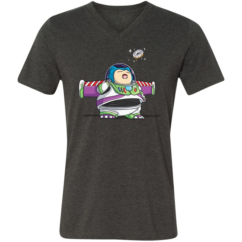 Unisex V-Neck T-Shirt - 7TVS7RMW - Dark Grey Heather - 8