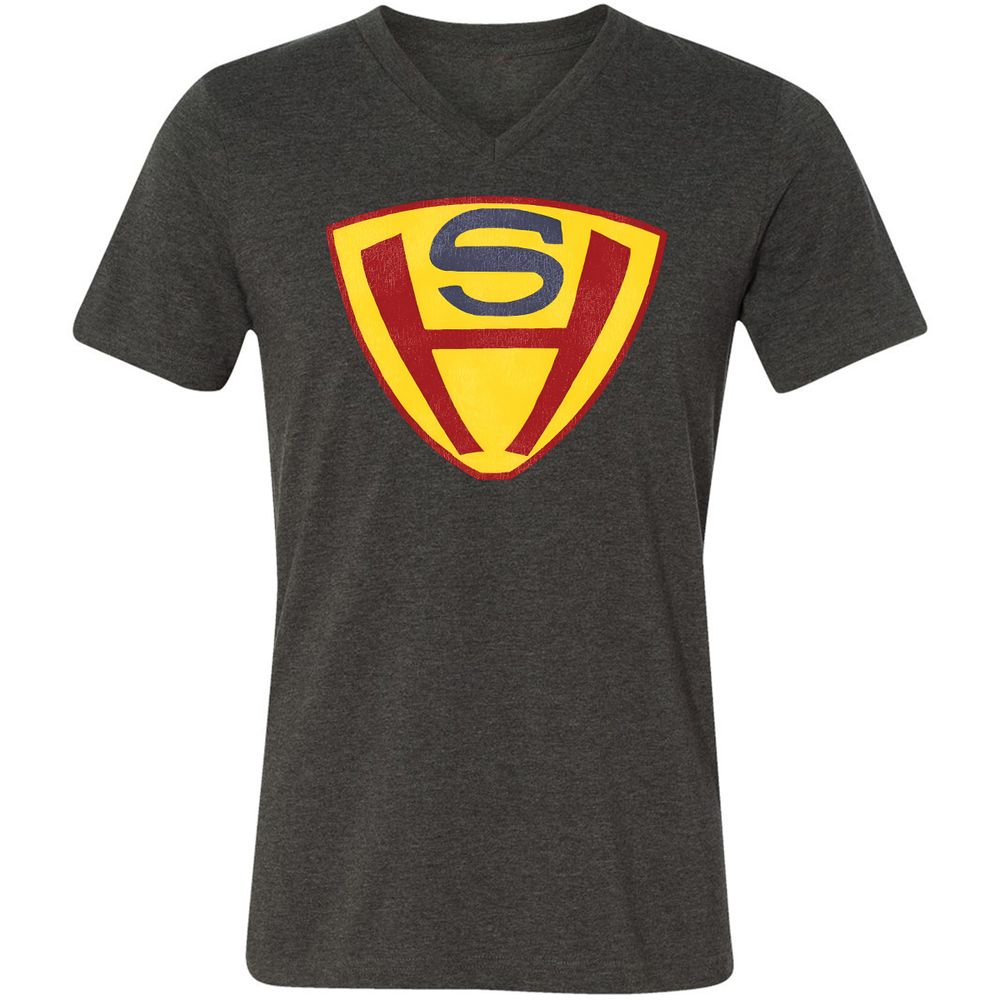 Unisex V-Neck T-Shirt - EDFF33LW - Dark Grey Heather - 8
