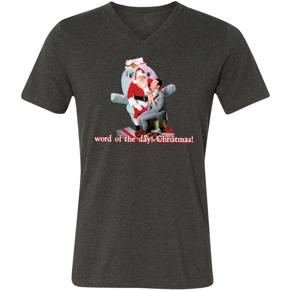 Unisex V-Neck T-Shirt - JKNZHBSV - Dark Grey Heather - 8