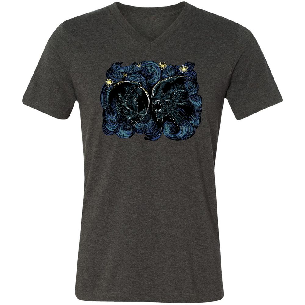 Unisex V-Neck T-Shirt - FEKEPGP3 - Dark Grey Heather - 8
