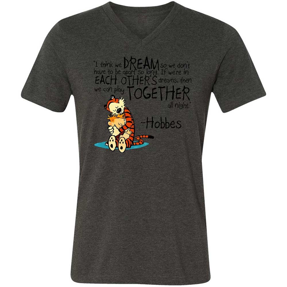 Calvin Hobbes Dreams - Dark Grey Heather - 8