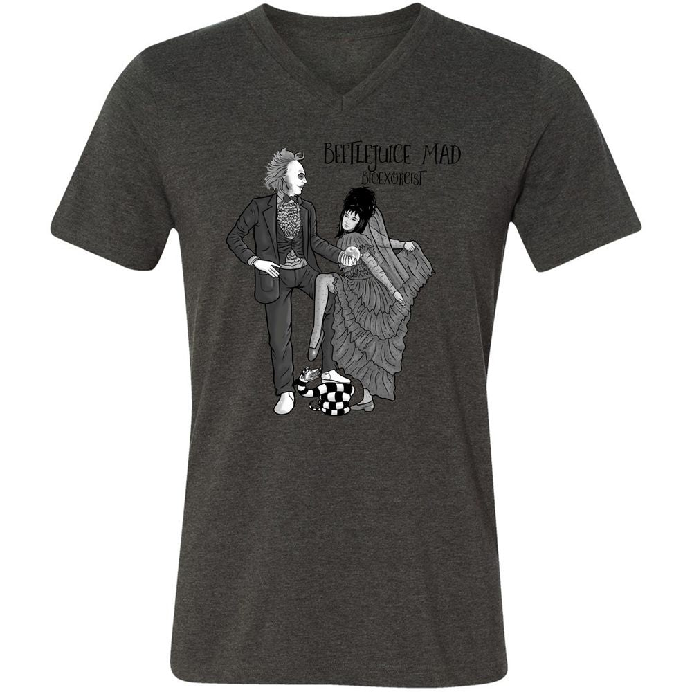 Unisex V-Neck T-Shirt - 2TV4J9AB - Dark Grey Heather - 8
